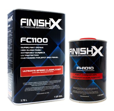 FinishX Ultimate Speed Clear Coat (FC1100 - 1 Gallon) w/ Fast Activator 4:1 Kit