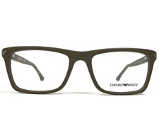 Emporio Armani Eyeglasses Frames EA3071 5453 Matte Brown Thick Rim 53-18-140