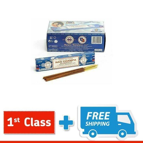 Original Satya Sai Baba Nag Champa Incense Sticks Agarbatti Joss 15g - Picture 5 of 7