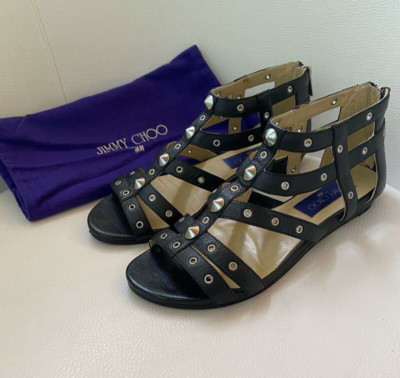 Jimmy Choo H&M Sandals Gladiators EUR 36 size US 5 UK 3