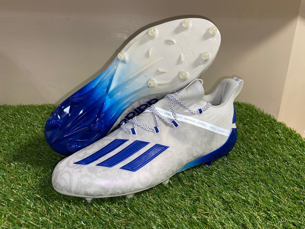 Adidas Adizero Reign Young King Floral Blue Football Cleats  display picture 1