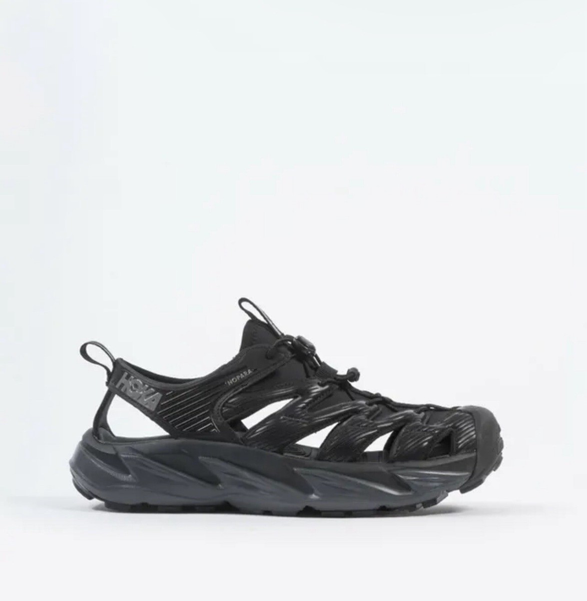 NEW! MEN'S HOKA ONE ONE HOPARA TRAIL RUNNING SHOES Sandals Black