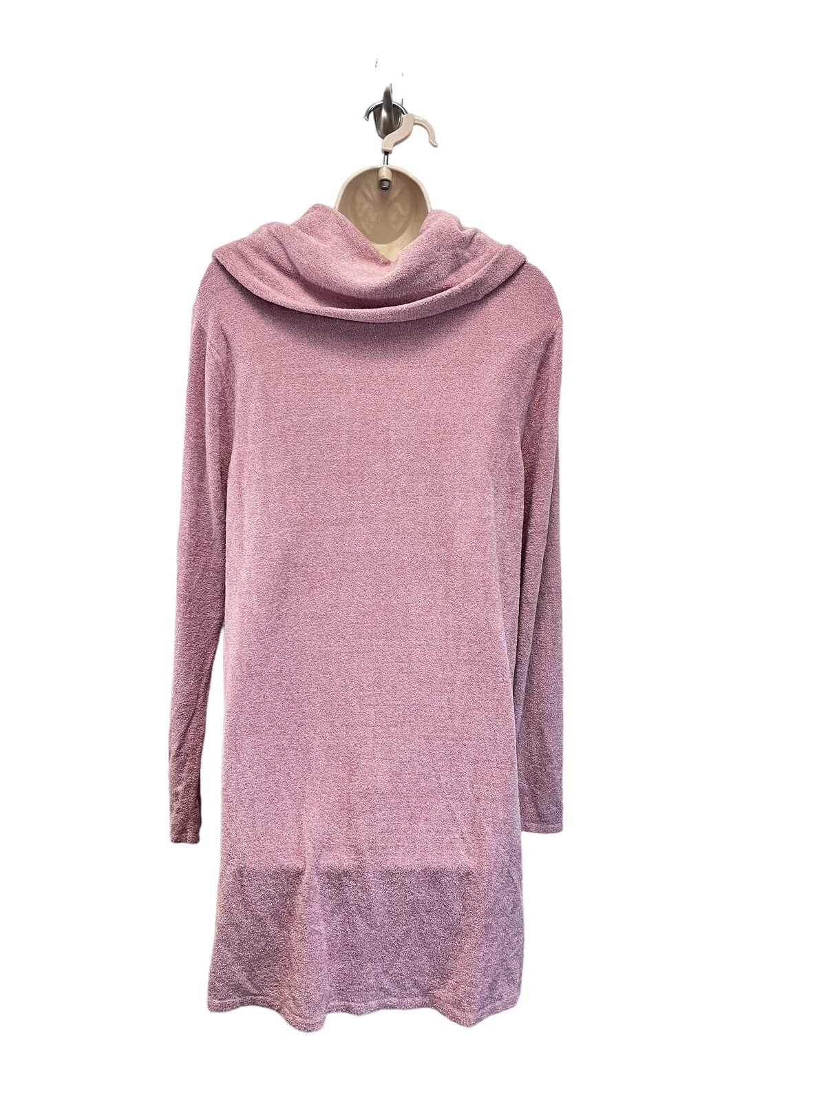 Barefoot Dreams Orchid Pink Cowlneck Cowl HighLow Tunic Sweater Size L