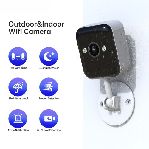 1080P Wifi IP Camera Outdoor CCTV Surveillance Camera 5xDigital Zoom Color Night