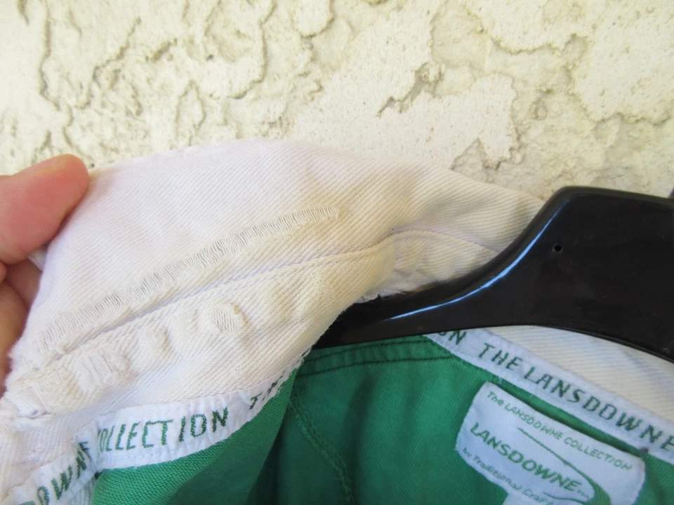 Maillot rugby IRLANDE IRELAND vintage shirt LANSDOWNE damier coton jersey M - Photo 4/4