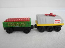 RETIRED Wooden Thomas Friends Railway Train - FOG HORN CAR BLASTING CAP CAR