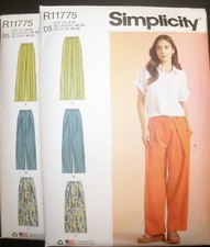 Simplicity R11775 9753 Misses Pants w Front Inverted Pleat 4-12 or 14-22 UC