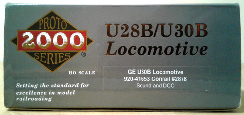 HO SCALE WALTHERS PROTO 2000 GE U30B CONRAIL #2878 DCC & SOUND 920-41653 | Zustand: Used