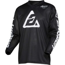 NWT - ANSWER RACING Men's 'ARKON BOLD' Black/White MESH JERSEY TOP - S