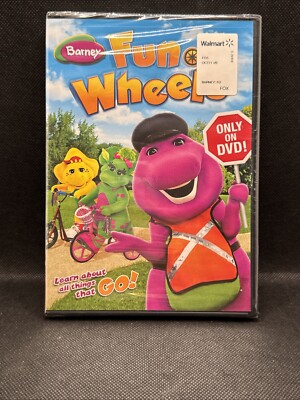 Barney Fun On Wheels DVD New Sealed