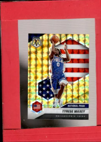 2020-21 Panini Mosaic Mosaic Fast Break Gold #259 Tyrese Maxey MINT SER ID:59563