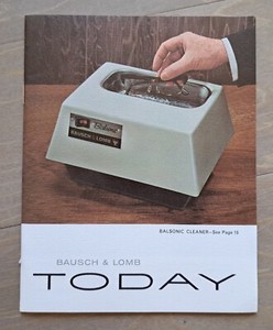 BAUSCH & LOMB BALSONIC CLEANER CATALOG