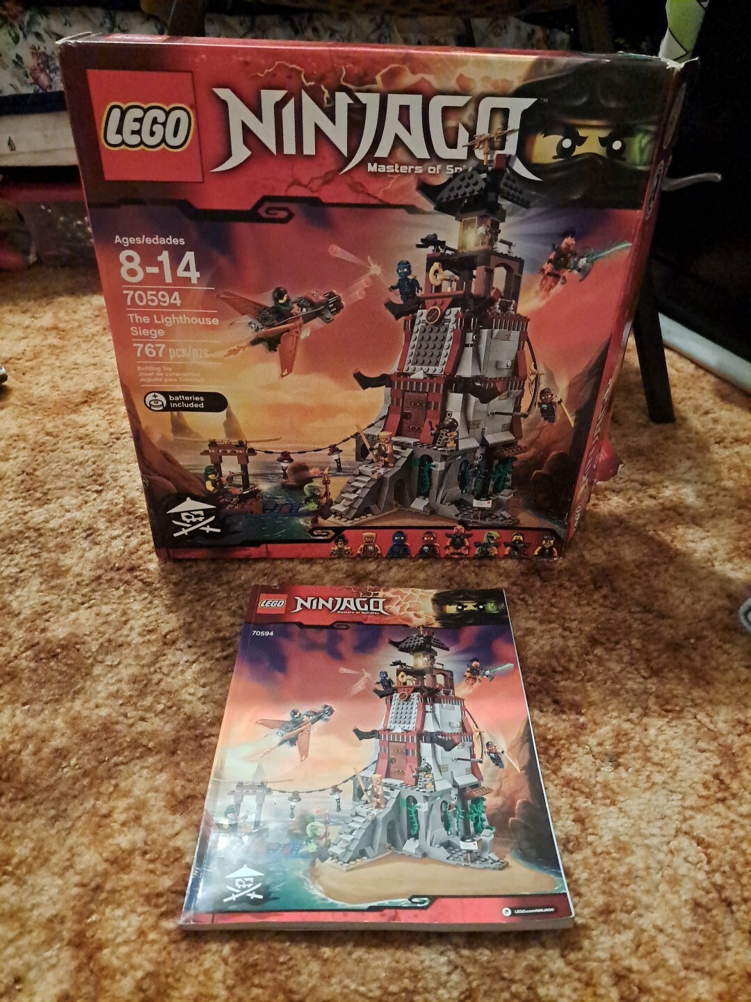 LEGO NINJAGO: The Lighthouse Siege (70594) ***BOX AND INSTRUCTIONS ONLY***