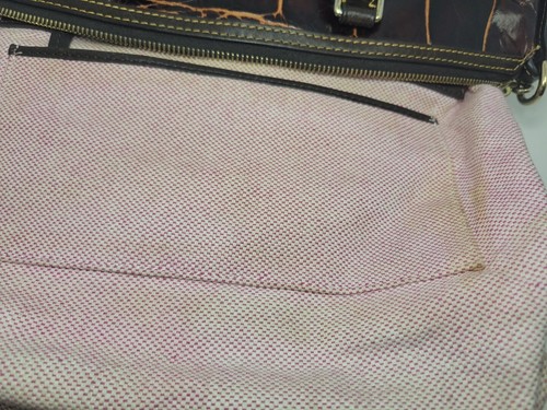 Dooney & Bourke Dillen Croc Embossed Leather Double Satchel Handbag - Picture 16 of 24