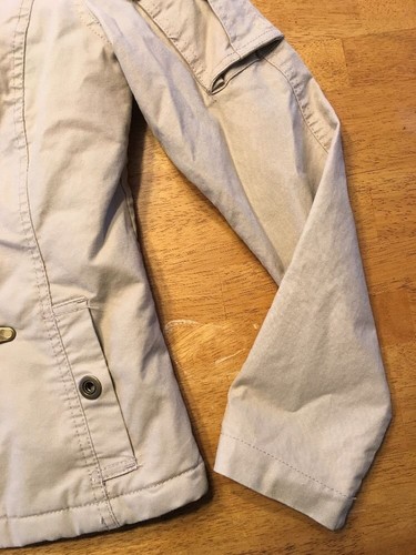 Old Navy Women's Brown Long Sleeve Hooded Coat Zip Toggle Clip Detail- Size: XS - Picture 8 of 12