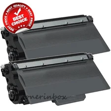 2pk TN750 TN720 Toner Cartridge For Brother HL-5440D HL-5470DW HL-6180DW