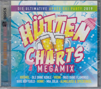 Hütten Charts Megamix 2019 2CD OVP:TIM TOUPET,ALMKLAUSI,PETER WACKEL,HONK,VRONI