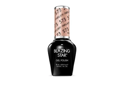 Blazing Star Gel Polish Lacquer Set UV Colour 573. Fair Lady