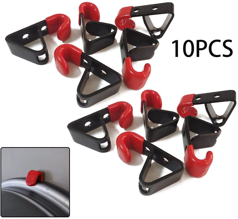 10X Shop Display Stand Metal Hooks Rack Holder Racing Tire Wheel Rim Hub Hanging
