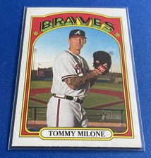 2021 Topps Heritage #116 Tommy Milone Atlanta Braves