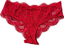 NWT Frederick's Of Hollywood Giana Red Lace Brief Panties Medium