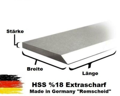 2 Stück Hobelmesser 610 X 35 X 3 Mm – HSS 18% Streifenhobelmesser – Turmfalke