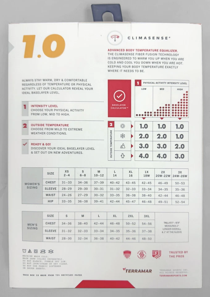 Pullover Terramar 1.0 Transport ligero térmico doble capa base para hombre mediano Foto 3 de 4