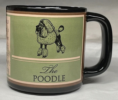 Russ Berrie Poodle Dog Mug 12oz Ceramic Coffee Tea Mug Breed Lover Gift