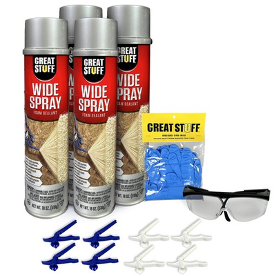 #ad Wide Spray Foam Insulation Kit – Closed Cell Polyurethane Sealant for Indoor ... $170.76