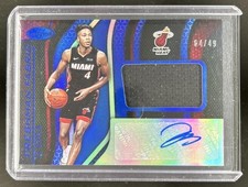 2019-20 Panini Certified KZ Okpala Freshman Fabric Signatures Blue Auto RC #/49