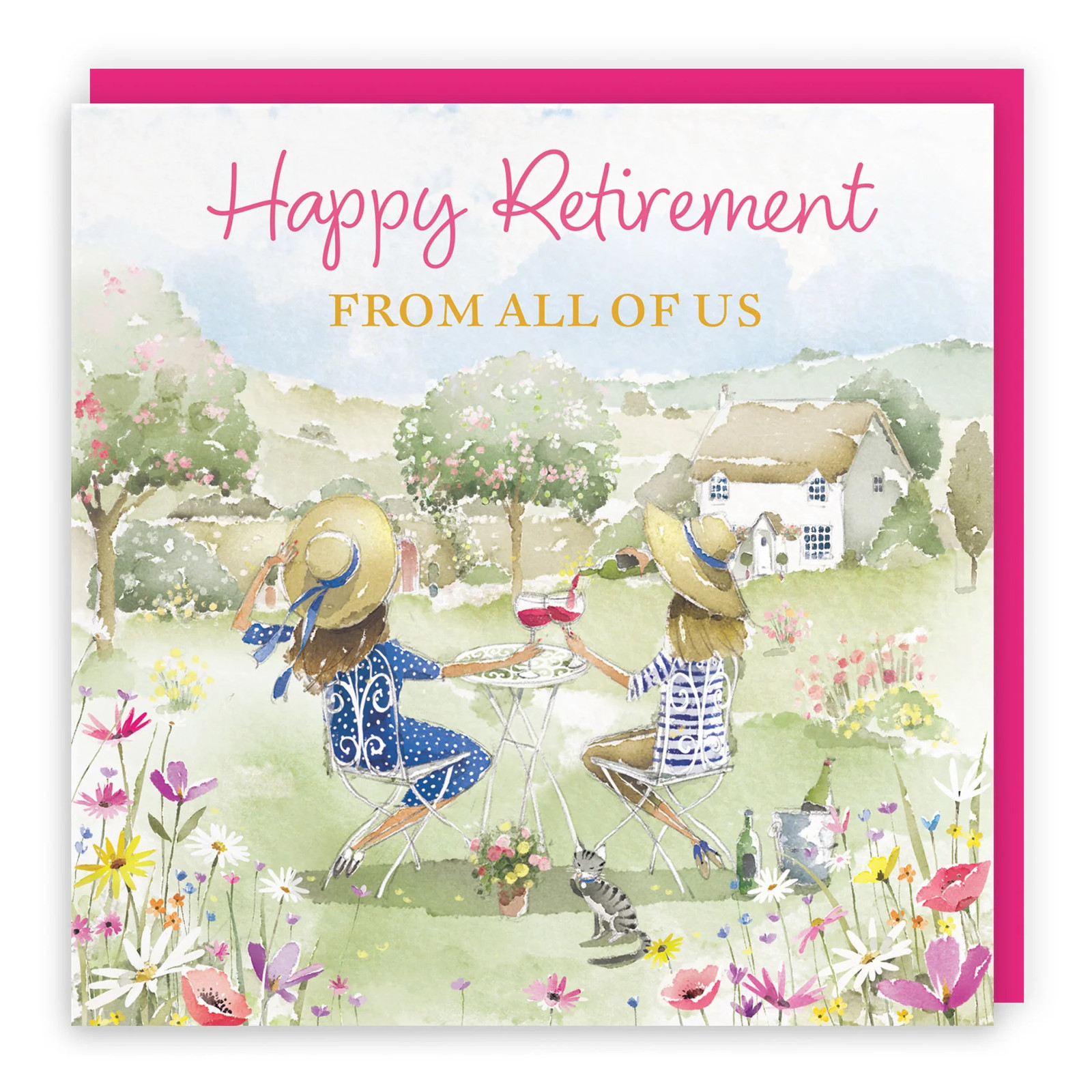 From All Of Us Retirement Card Countryside Garden Milo's Gallery