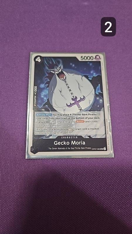OP:TCG Gecko Moria (083) OP07-083 500 Years in the Future Regular BLACK UNCOM