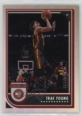 2022-23 Panini NBA Hoops Silver 89/199 Trae Young #80 3tb