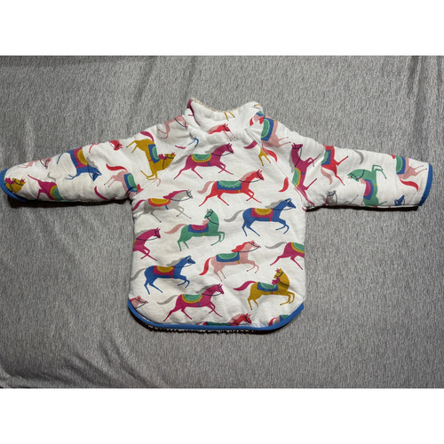 Mini BODEN Toddler Girls Rainbow Horse Fleece Sweatshirt 2-3 years - Bild 4 von 5