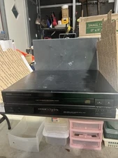 Denon DCM-320 CD Player 5 Disc Changer With Remote Tested Working