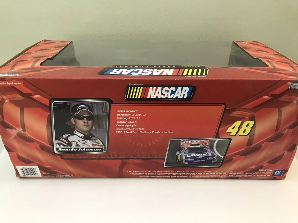 Road Champs Jimmie Johnson Lowes NASCAR Remote Control Car 18x8 1:10 Scale READ - Image 3 of 4