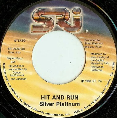 Silver Platinum Dance Vinyl Single 7inch Spector Records International