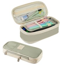 Large Capacity Pencil Case Pouch Cute Aesthetic Big Zipper Cases Portable Office
