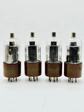 x4 PAIR Vintage Quad Sylvania JAN CHS 5933 807W Vacuum Electron Tubes i3