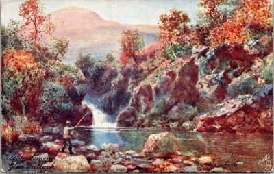 Glen Falloch, Loch Lomond Tuck 7538 Vintage Postcard Z52