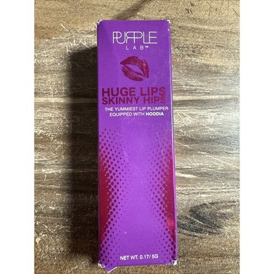Purple Lab Huge Lips Skinny Hips Gloss Pink Kitty Pole Dancer Plumping NIB