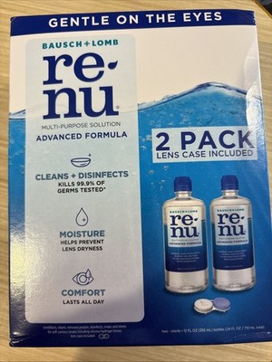 Bausch+Lomb ReNu Multi-Purpose Solution Advanced Formula 12 oz 2-Pack 