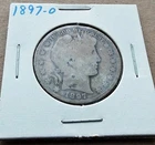1897 O Barber Half Dollar - 90% Silver U.S. Coin
