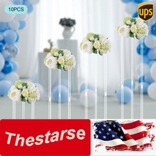 10pcs 60cm Acrylic Flower Vase Rack Wedding Garden Floral Stand Party Decoration