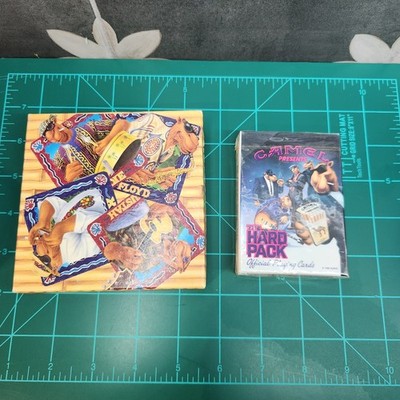 1991 Joe Camel Cigarettes THE HARD PACK Sealed Deck of Playing Cards W/ Coasters