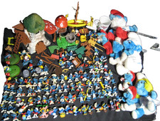 VINTAGE LOT 90 SMURFS ACCESSORIES 1960's-90's