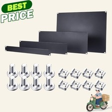 19 Inch Rack Mount Blank Panel Kit 1U 2U 4U 8U Metal Server Rack Filler Panels B