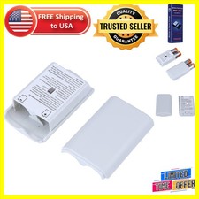 Set of 2 White High-Quality Battery Covers for Xbox 360 Wireless Controllers
