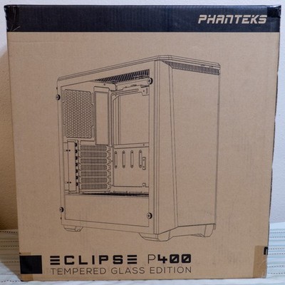 Phanteks (PH-EC416PTG_BK) Eclipse P400 Steel ATX Mid Tower Case, Tempered Glass