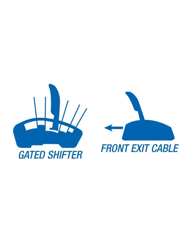 B&M Shifter Stealth Magnum Grip Cable Operated 3-Speed Forward Pattern (81052) - Image 4 of 4